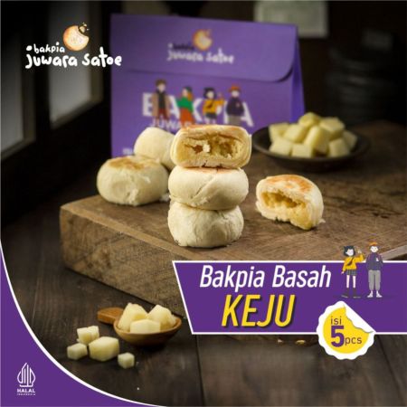 BAKPIA JUWARA SATOE [ Isi 5 ] Bakpia Basah Keju - Oleh Oleh Khas Jogja