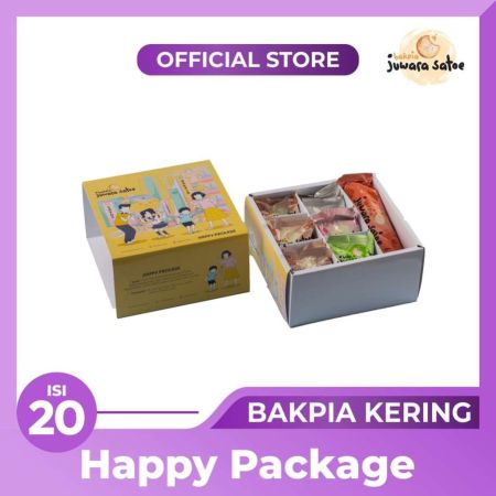 BAKPIA JUWARA SATOE [ Isi 20 ] Bakpia Mix Happy Package - Oleh Oleh Khas Jogja