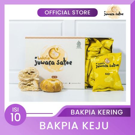 BAKPIA JUWARA SATOE [ Isi 10 ] Bakpia Keju - Oleh Oleh Khas Jogja