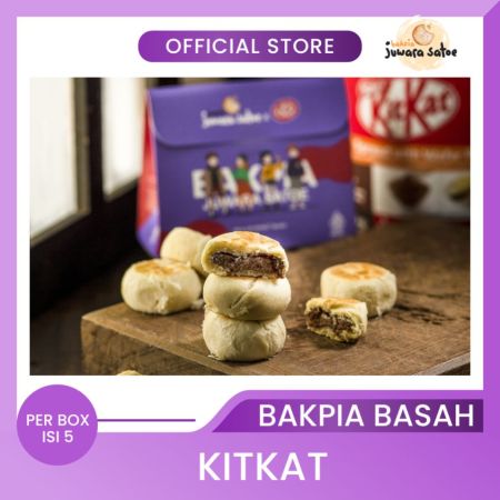 BAKPIA JUWARA SATOE [ Isi 5 ] Bakpia Basah Kitkat - Oleh Oleh Khas Jogja