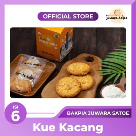 BAKPIA JUWARA SATOE [ Isi 6 ] Kue Kacang - Oleh Oleh Khas Jogja