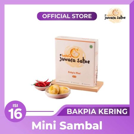 BAKPIA JUWARA SATOE [ Isi 16 ] Bakpia Mini Sambal - Oleh Oleh Khas Jogja