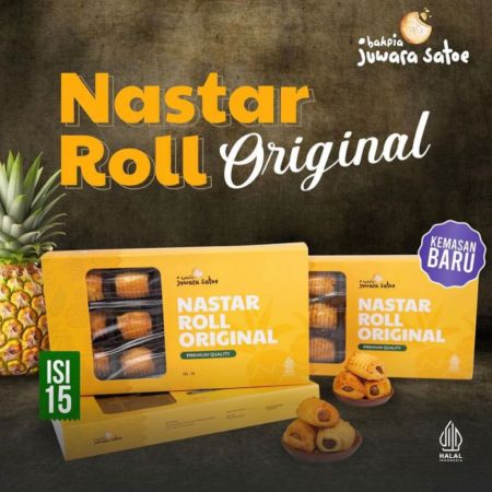 BAKPIA JUWARA SATOE [ Isi 15 ] Roll Nastar - Oleh Oleh Khas Jogja